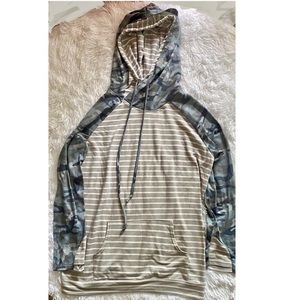 Double hooded sweatshirt